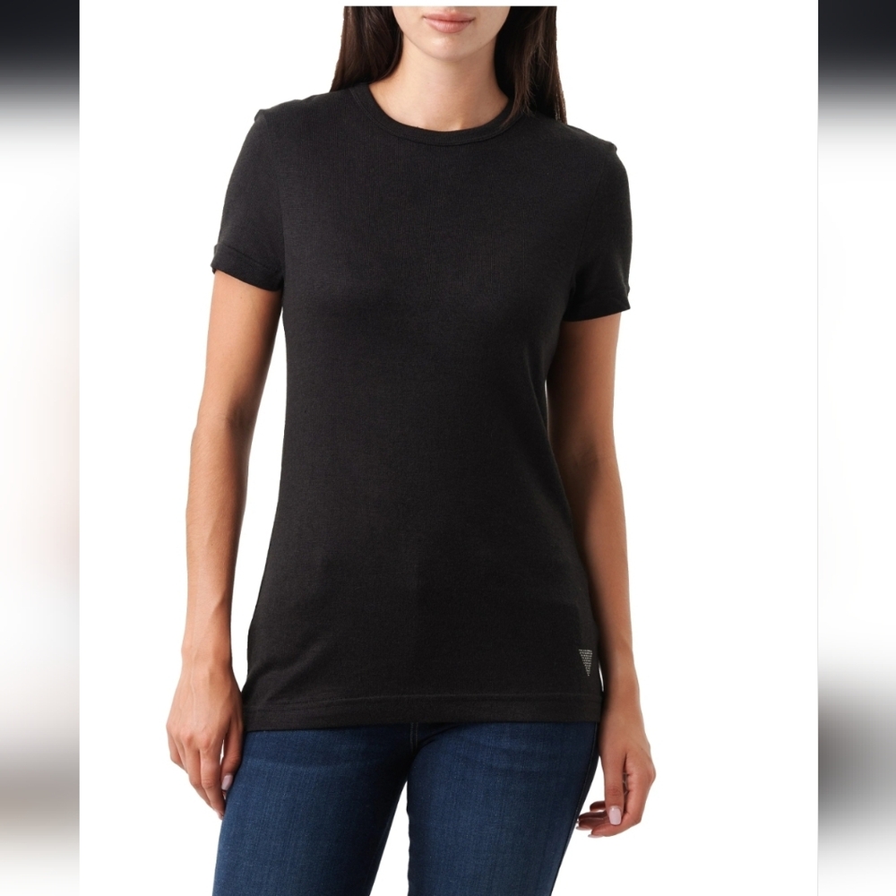 NWT Guess Easy Fit Embellishment Tee EcoVero Small